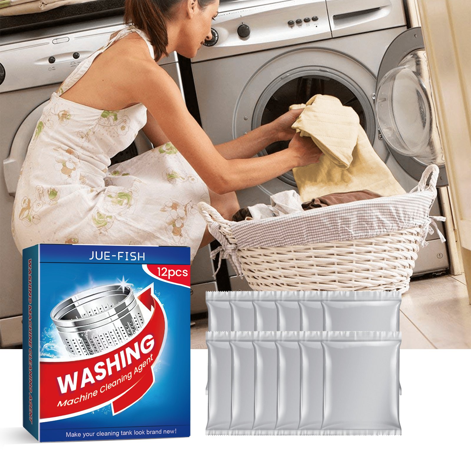 Washing Machine Cleaner, Washing Machine Tank Automatic Drum Liner Dirt Cleaning Sheet - Image 2
