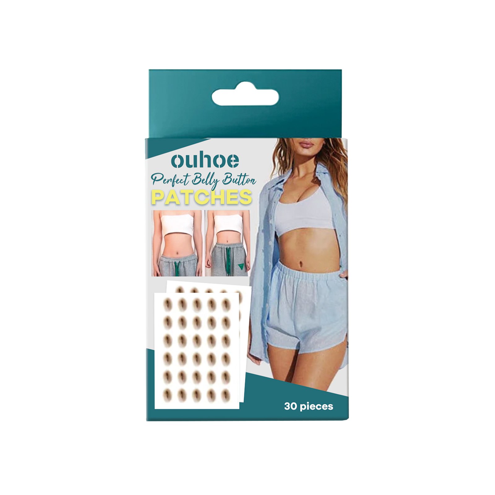 Shaped-up Belly Button Sticker, Height Beauty Body Emulates Waterproof Belly Button Sticker - Image 4