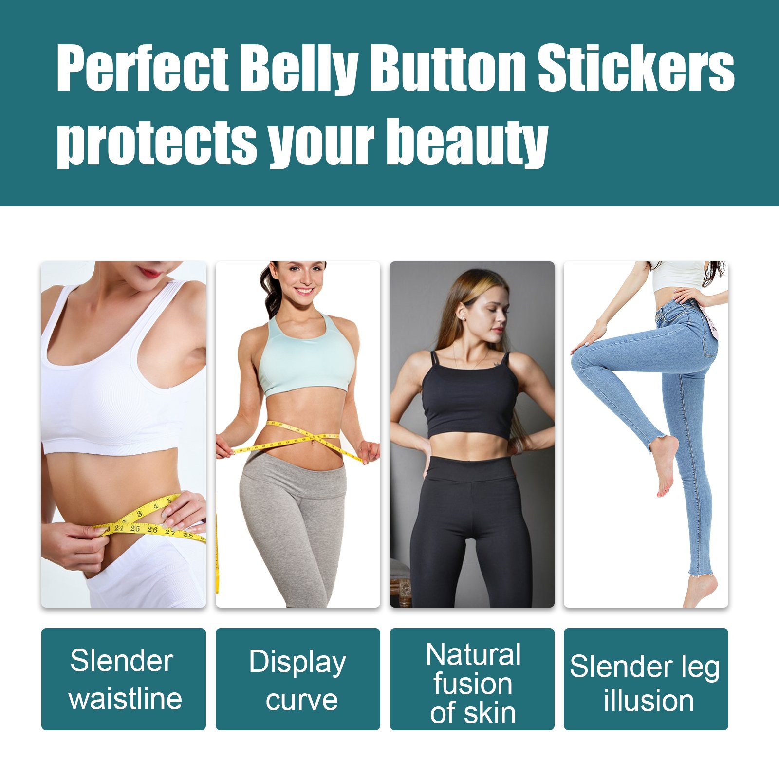 Shaped-up Belly Button Sticker, Height Beauty Body Emulates Waterproof Belly Button Sticker - Image 3